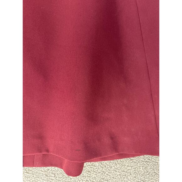 Gianni Bini Formal Dress Gown Full Length Ruffle Sleeveless V neck Burgundy Sz 4 - Picture 10 of 11